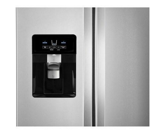 Réfrigérateur côte-à-côte de 36 po, 24,5 pi³ amovible avec distributeur externe de glaçons et d'eau avec filtration d'eau  EveryDrop™ Whirlpool - WRS335SDHM