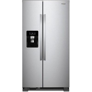 Réfrigérateur côte-à-côte amovible de 36 po, 24,5 pi³ avec distributeur externe de glaçons et eau avec filtration d'eau EveryDrop™ Whirlpool - WRS555SIHZ