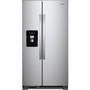 Réfrigérateur côte-à-côte amovible de 36 po, 24,5 pi³ avec distributeur externe de glaçons et eau avec filtration d'eau EveryDrop™ Whirlpool - WRS555SIHZ
