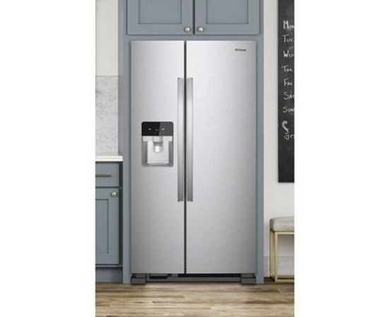 Réfrigérateur côte-à-côte amovible de 36 po, 24,5 pi³ avec distributeur externe de glaçons et eau avec filtration d'eau EveryDrop™ Whirlpool - WRS555SIHZ