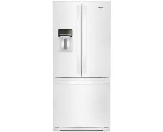 Réfrigérateur trois portes avec porte à deux battants amovible de 30 po, 19,7 pi³. avec distributeur externe d'eau avec filtration EveryDrop® Whirlpool - WRF560SEHW