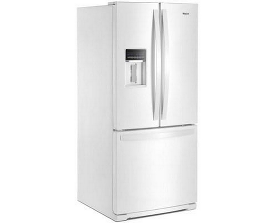 Réfrigérateur trois portes avec porte à deux battants amovible de 30 po, 19,7 pi³. avec distributeur externe d'eau avec filtration EveryDrop® Whirlpool - WRF560SEHW