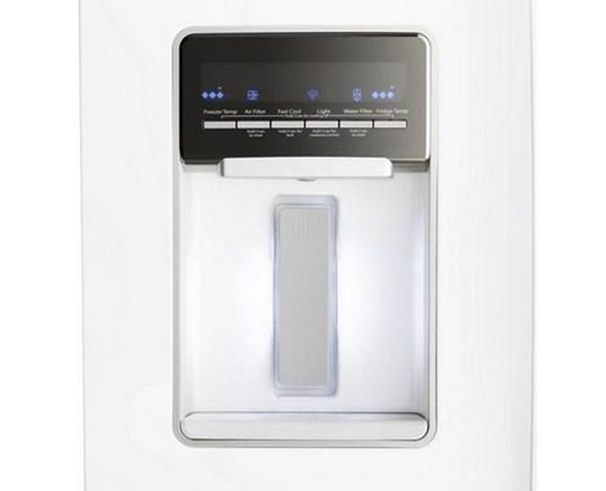Réfrigérateur trois portes avec porte à deux battants amovible de 30 po, 19,7 pi³. avec distributeur externe d'eau avec filtration EveryDrop® Whirlpool - WRF560SEHW