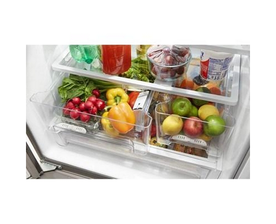 Réfrigérateur trois portes avec porte à deux battants amovible de 30 po, 19,7 pi³. avec distributeur externe d'eau avec filtration EveryDrop® Whirlpool - WRF560SEHW