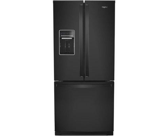 Réfrigérateur trois portes avec porte à deux battants amovible de 30 po, 19,7 pi³. avec distributeur externe d'eau avec filtration EveryDrop® Whirlpool - WRF560SEHB