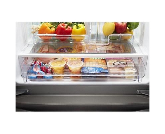 Réfrigérateur trois portes avec porte à deux battants amovible de 30 po, 19,7 pi³. avec distributeur externe d'eau avec filtration EveryDrop® Whirlpool - WRF560SEHB