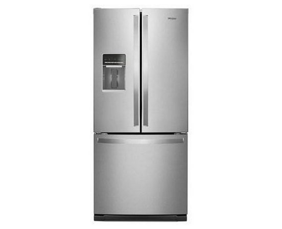 Réfrigérateur trois portes avec porte à deux battants amovible de 30 po, 19,7 pi³. avec distributeur externe d'eau avec filtration EveryDrop® Whirlpool - WRF560SEHZ