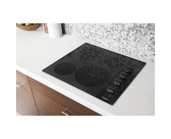 Table de cuisson encastrée électrique de 24 po avec élément FlexHeat™ Whirlpool - WCE55US4HB