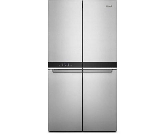 Réfrigérateur quatre portes avec porte à deux battants à profondeur de comptoir de 36 po., 19,4 pi³ avec contrôle de température personnalisé Whirlpool - WRQA59CNKZ