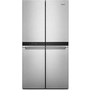 Réfrigérateur quatre portes avec porte à deux battants à profondeur de comptoir de 36 po., 19,4 pi³ avec contrôle de température personnalisé Whirlpool - WRQA59CNKZ