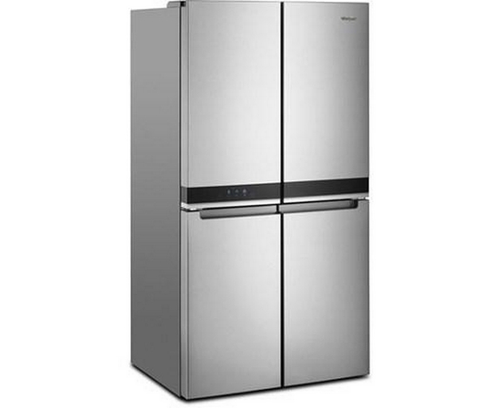 Réfrigérateur quatre portes avec porte à deux battants à profondeur de comptoir de 36 po., 19,4 pi³ avec contrôle de température personnalisé Whirlpool - WRQA59CNKZ