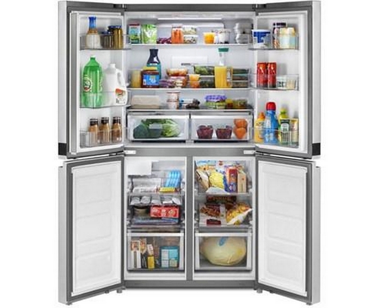 Réfrigérateur quatre portes avec porte à deux battants à profondeur de comptoir de 36 po., 19,4 pi³ avec contrôle de température personnalisé Whirlpool - WRQA59CNKZ