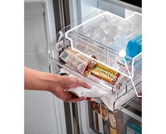 Réfrigérateur quatre portes avec porte à deux battants à profondeur de comptoir de 36 po., 19,4 pi³ avec contrôle de température personnalisé Whirlpool - WRQA59CNKZ