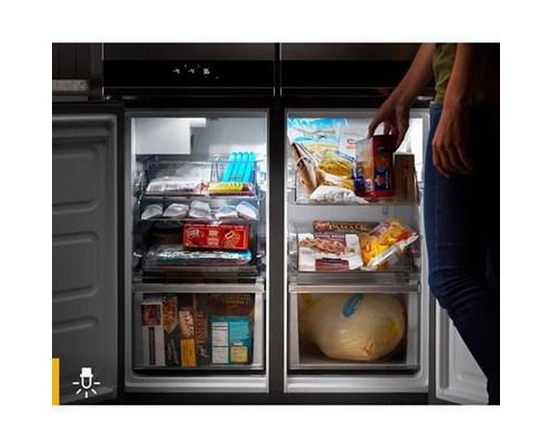Réfrigérateur quatre portes avec porte à deux battants à profondeur de comptoir de 36 po., 19,4 pi³ avec contrôle de température personnalisé Whirlpool - WRQA59CNKZ