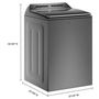 Laveuse à chargement vertical de 6.1 pi³ avec distributeur Load & Go™ Whirlpool - WTW8127LC
