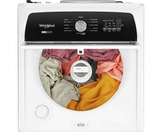 Laveuse à chargement vertical de 5,4 pi³ avec agitateur amovible Whirlpool - WTW5057LW