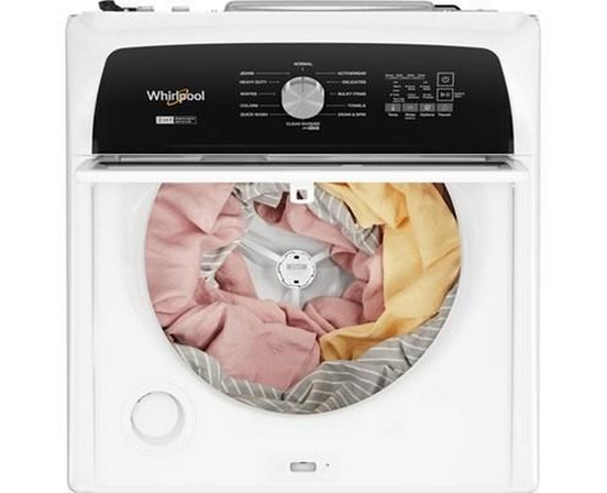 Laveuse à chargement vertical de 5,4 pi³ avec agitateur amovible Whirlpool - WTW5057LW