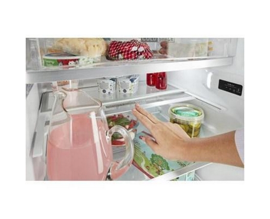 Réfrigérateur à congélateur supérieur amovible de 24 po., 12.9 pi³ Whirlpool - WRT313CZLW