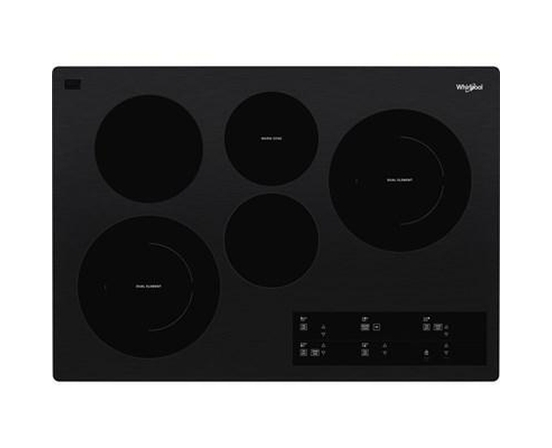 Table de cuisson encastrée électrique de 30 po. avec élément FlexHeat™ Whirlpool - WCE97US0KB