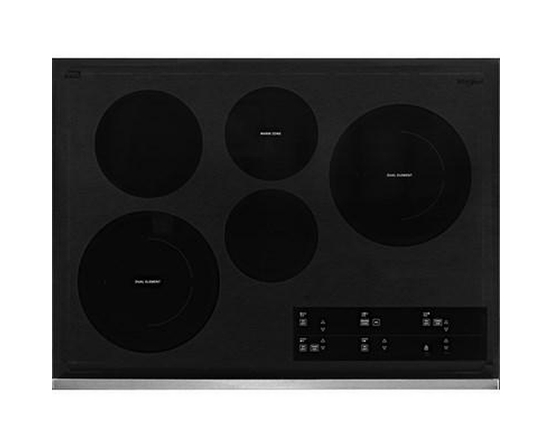 Table de cuisson encastrée électrique de 30 po. avec élément FlexHeat™ Whirlpool - WCE97US0KS