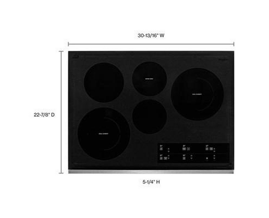 Table de cuisson encastrée électrique de 30 po. avec élément FlexHeat™ Whirlpool - WCE97US0KS