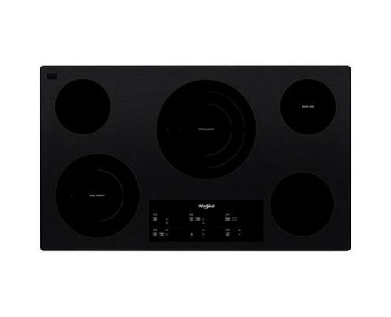 Table de cuisson encastrée électrique de 36 po. avec élément FlexHeat™ Whirlpool - WCE97US6KB