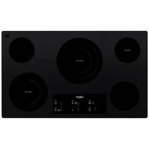 Table de cuisson encastrée électrique de 36 po. avec élément FlexHeat™ Whirlpool - WCE97US6KB