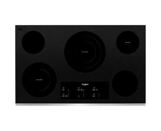 Table de cuisson encastrée électrique de 36 po. avec élément FlexHeat™ Whirlpool - WCE97US6KS