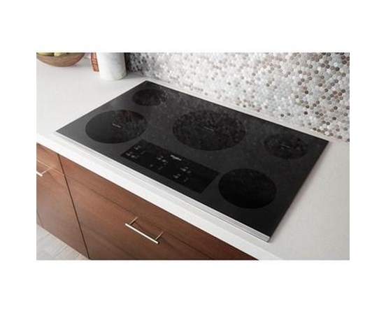 Table de cuisson encastrée électrique de 36 po. avec élément FlexHeat™ Whirlpool - WCE97US6KS