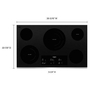 Table de cuisson encastrée électrique de 36 po. avec élément FlexHeat™ Whirlpool - WCE97US6KS