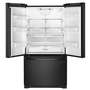 Réfrigérateur trois portes avec porte à deux battants amovible de 33 po, 22,1 pi³. avec machine à glaçons Whirlpool - WRFF5333PB