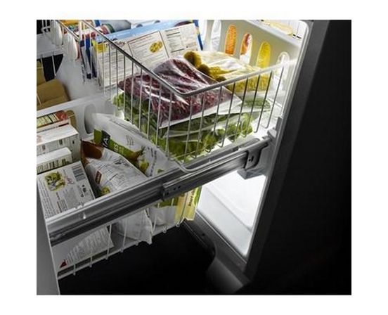 Réfrigérateur trois portes avec porte à deux battants amovible de 33 po, 22,1 pi³. avec machine à glaçons Whirlpool - WRFF5333PB