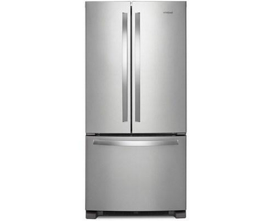 Réfrigérateur trois portes avec porte à deux battants amovible de 33 po, 22,1 pi³. avec machine à glaçons Whirlpool - WRFF5333PZ