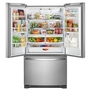 Réfrigérateur trois portes avec porte à deux battants amovible de 33 po, 22,1 pi³. avec machine à glaçons Whirlpool - WRFF5333PZ