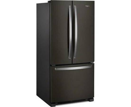 Réfrigérateur trois portes avec porte à deux battants amovible de 33 po, 22,1 pi³. avec machine à glaçons Whirlpool - WRFF5333PV