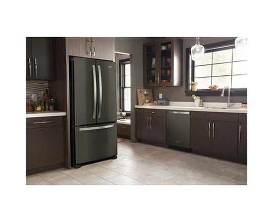 Réfrigérateur trois portes avec porte à deux battants amovible de 33 po, 22,1 pi³. avec machine à glaçons Whirlpool - WRFF5333PV