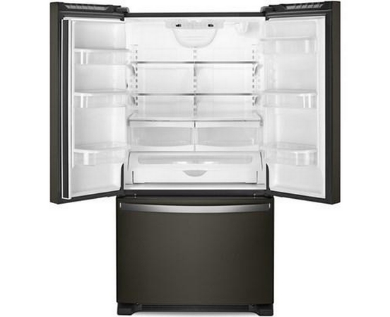 Réfrigérateur trois portes avec porte à deux battants amovible de 33 po, 22,1 pi³. avec machine à glaçons Whirlpool - WRFF5333PV