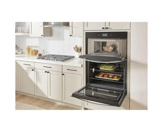 Four combiné mural avec micro-ondes de 30 po, et une capacité de four de 5,0 pi³. Whirlpool - WOEC7030PV
