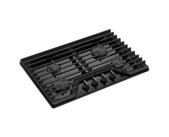 Cuisinière à gaz encastrable de 30 po avec grilles en fonte EZ-2-Lift™ Whirlpool - WCGK5030PB