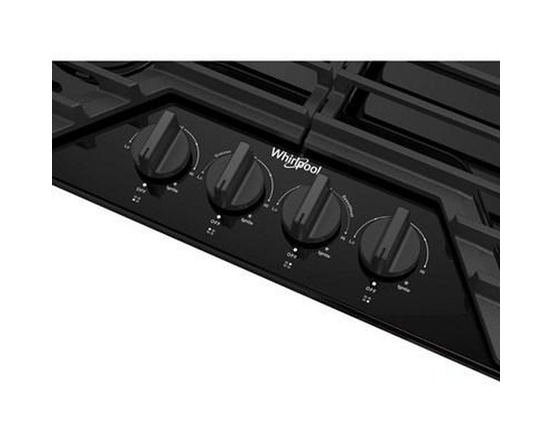 Cuisinière à gaz encastrable de 30 po avec grilles en fonte EZ-2-Lift™ Whirlpool - WCGK5030PB