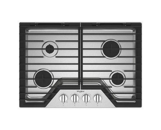 Cuisinière à gaz encastrable de 30 po avec grilles en fonte EZ-2-Lift™ Whirlpool - WCGK5030PS