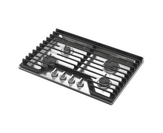Cuisinière à gaz encastrable de 30 po avec grilles en fonte EZ-2-Lift™ Whirlpool - WCGK5030PS