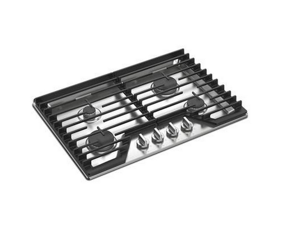 Cuisinière à gaz encastrable de 30 po avec grilles en fonte EZ-2-Lift™ Whirlpool - WCGK5030PS