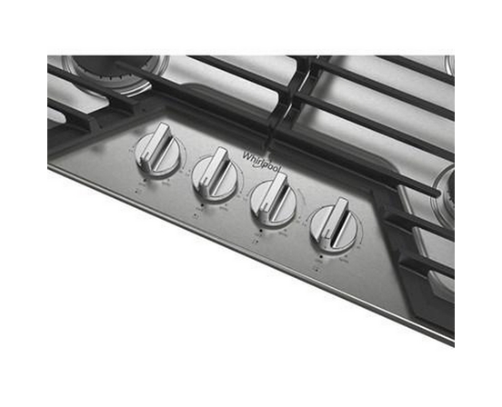 Cuisinière à gaz encastrable de 30 po avec grilles en fonte EZ-2-Lift™ Whirlpool - WCGK5030PS
