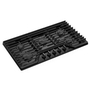 Cuisinière à gaz encastrable de 36 po avec grilles en fonte EZ-2-Lift™ Whirlpool - WCGK5036PB