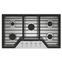 Cuisinière à gaz encastrable de 36 po avec grilles en fonte EZ-2-Lift™ Whirlpool - WCGK5036PS