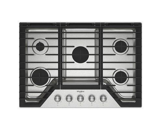 Table de cuisson encastrée à gaz de 30 po avec brûleur SpeedHeat™ Whirlpool - WCGK7030PS