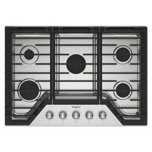 Table de cuisson encastrée à gaz de 30 po avec brûleur SpeedHeat™ Whirlpool - WCGK7030PS