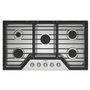 Table de cuisson à gaz encastrée de 36 po avec des grilles en fonte EZ-2-Lift™ Whirlpool - WCGK7036PS