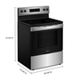 Cuisinière électrique avec nettoyage à la vapeur de 30 po Whirlpool - YWFES3330RZ